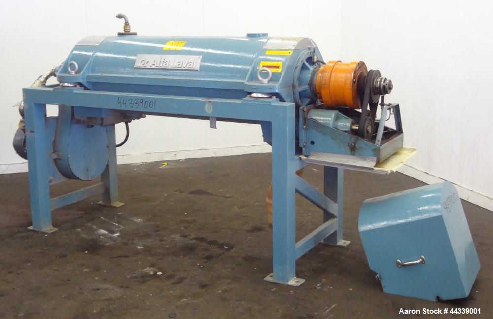 Used Stainless Steel Alfa Laval Solid Bowl Decanter Centrifuge