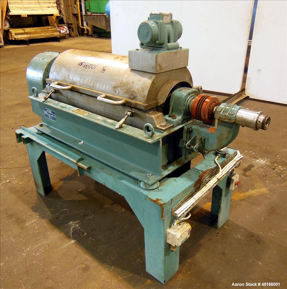 Used Stainless Steel Alfa Laval Solid Bowl Decanter Centrifuge