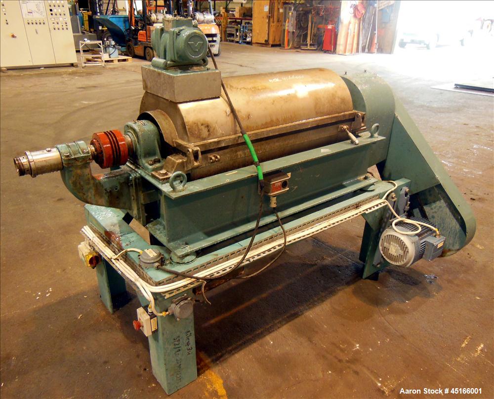 Used Stainless Steel Alfa Laval Solid Bowl Decanter Centrifuge