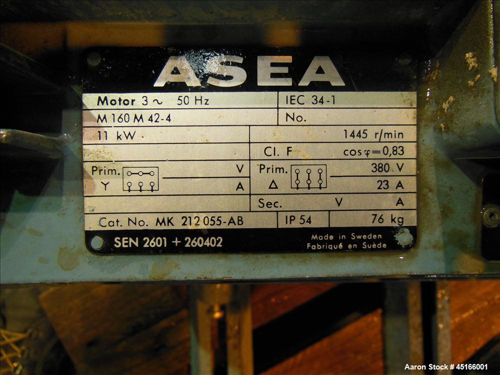 Used Stainless Steel Alfa Laval Solid Bowl Decanter Centrifuge