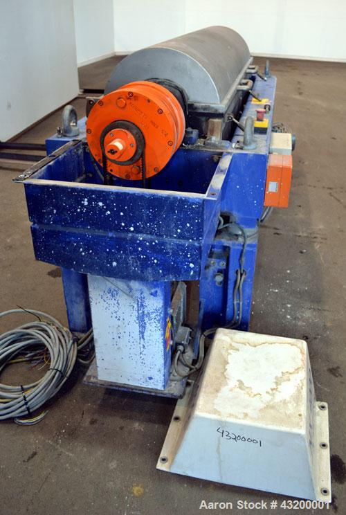 Alfa Laval Decanter AVNX- 4050 Solid Bowl Decanter Centrifuge. 316 Stainless steel construction (product contact areas), maximum bowl speed 4000 rpm, 110 mm single lead conveyor, single row of lined ...