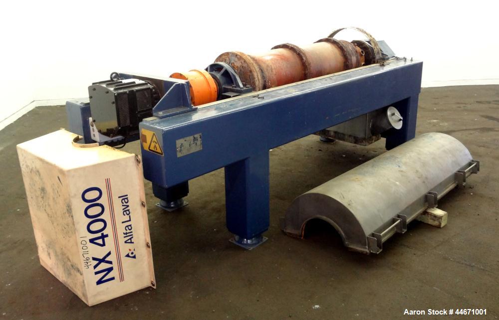Used Carbon Steel Alfa Laval Solid Bowl Decanter Centrifuge, AVNX-4055