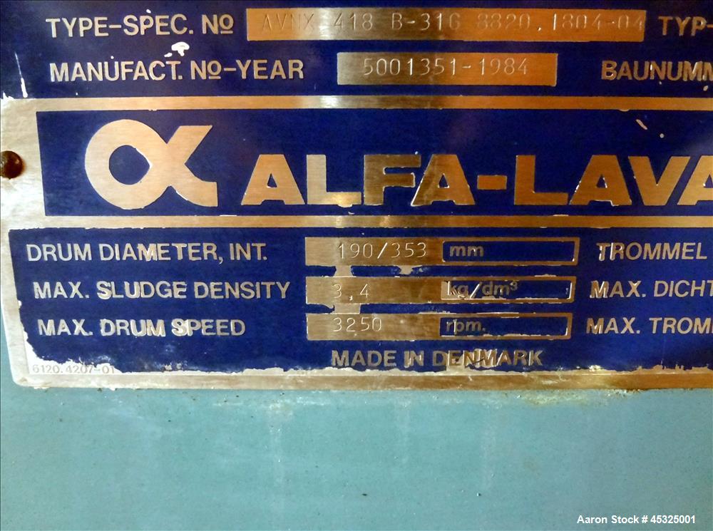 Alfa Laval Solid Bowl Waste Water Decanter Centrifuge