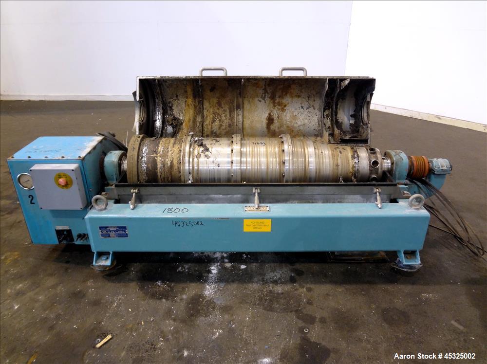 Used Alfa Laval AVNX-418B-31G Solid Bowl Decanter Centrifuge