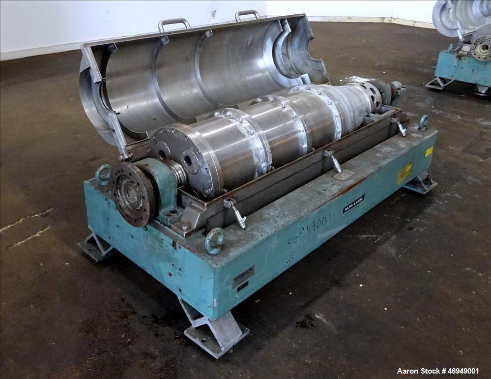 Used Alfa Laval AVNX-418B-31 Solid Bowl Decanter Centrifuge.
