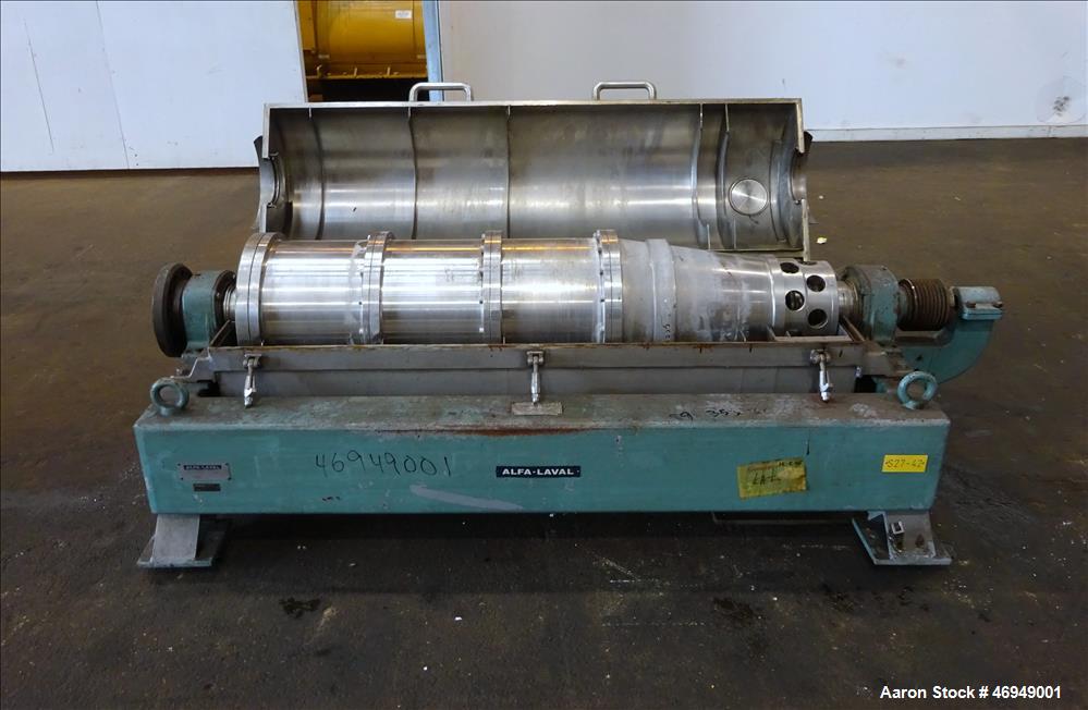 Used Alfa Laval AVNX-418B-31 Solid Bowl Decanter Centrifuge.