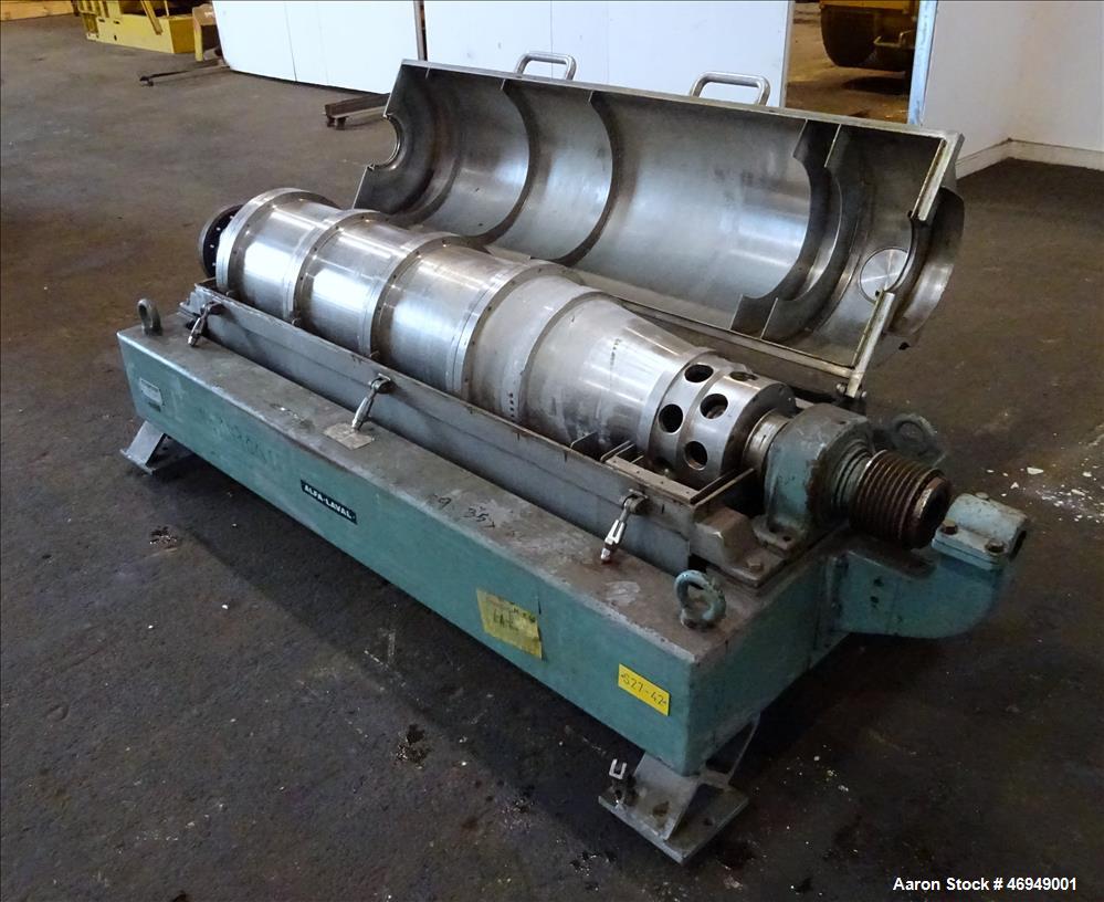Used Alfa Laval AVNX-418B-31 Solid Bowl Decanter Centrifuge.