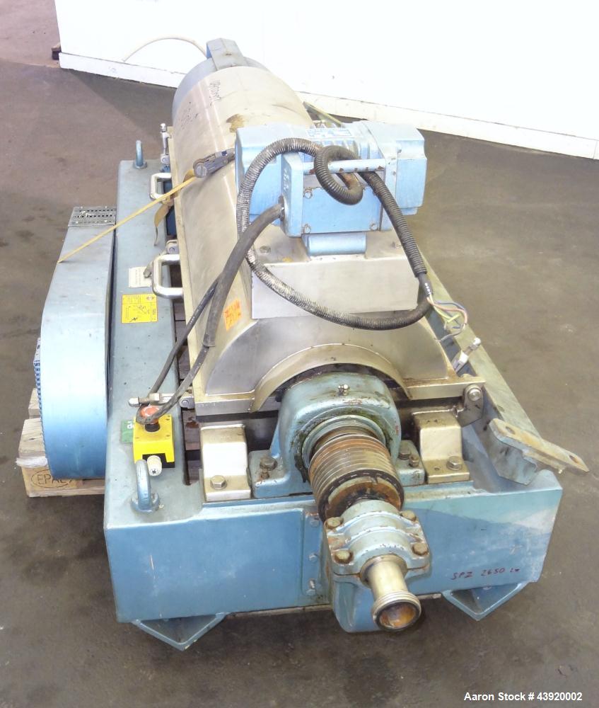 Used Stainless Steel Alfa Laval Solid Bowl Decanter Centrifuge