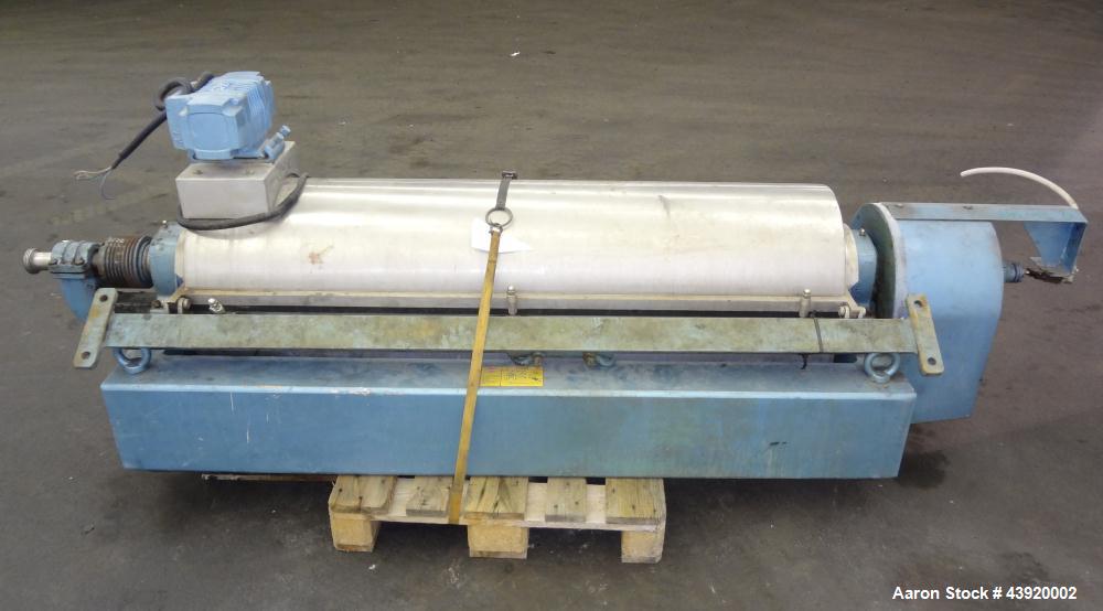 Used Stainless Steel Alfa Laval Solid Bowl Decanter Centrifuge