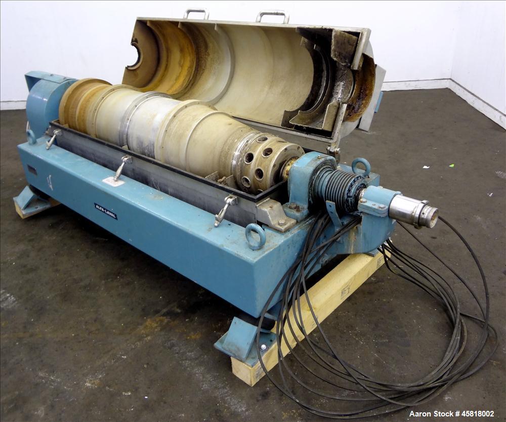 Used Alfa Laval AVNX-418K-31G Solid Bowl Decanter Centrifuge.