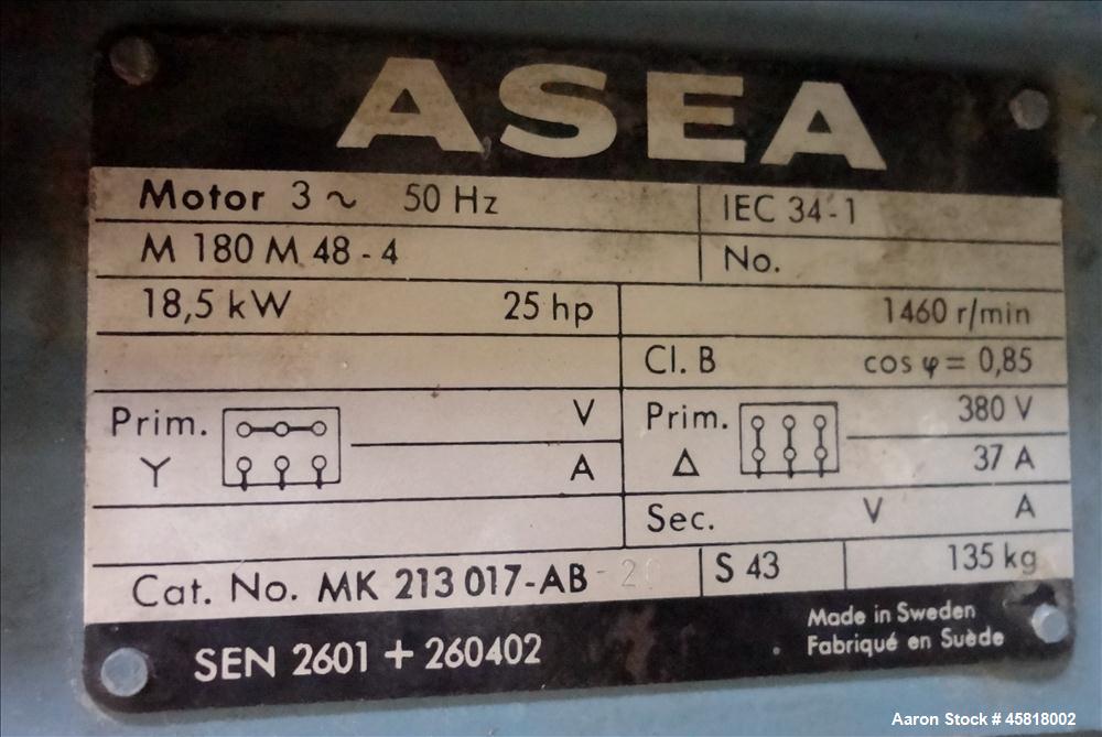 Used Alfa Laval AVNX-418K-31G Solid Bowl Decanter Centrifuge.