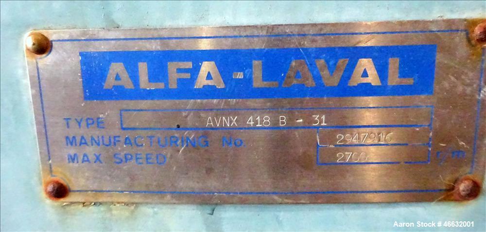 Used Alfa Laval Solid Bowl Decanter Centrifuge