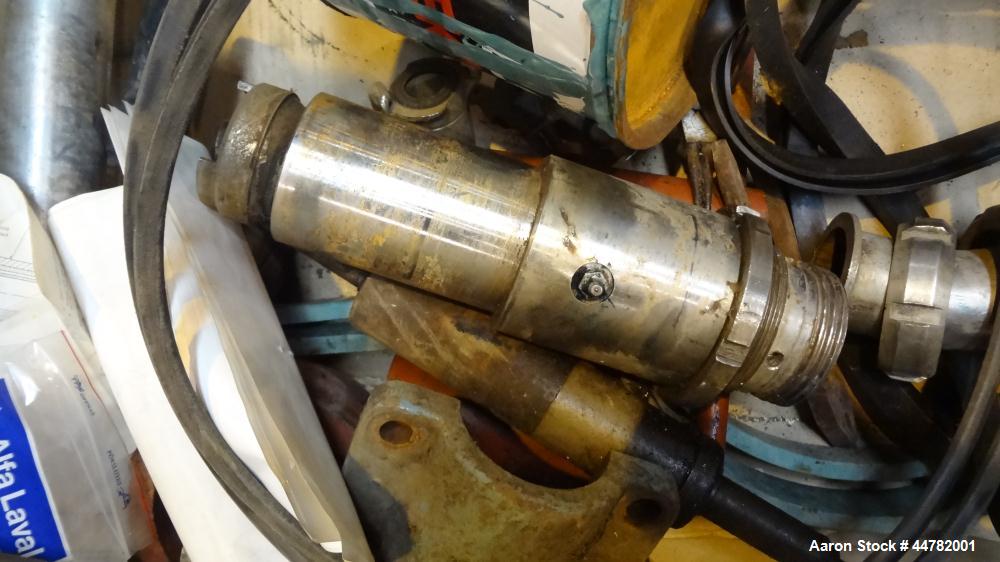 Used Alfa Laval AVNX 418K-31/ 8820.5000.38 Solid Bowl Decanter Centrifuge, 316 Stainless Steel (product contact areas). Maximum bowl speed 4000 rpm, 70mm single lead conveyor with hard facing,double ...