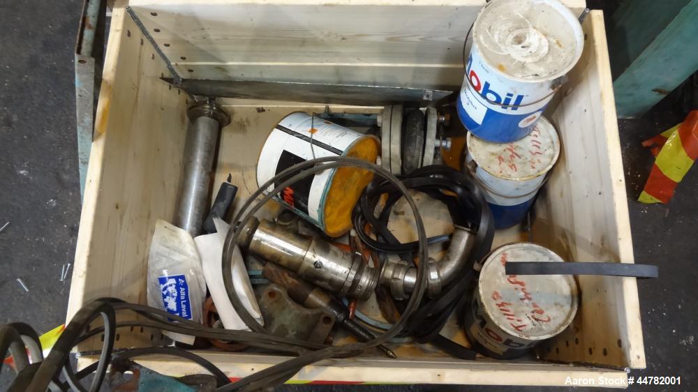 Used Alfa Laval AVNX 418K-31/ 8820.5000.38 Solid Bowl Decanter Centrifuge, 316 Stainless Steel (product contact areas). Maximum bowl speed 4000 rpm, 70mm single lead conveyor with hard facing,double ...