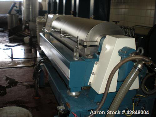 Used Stainless Steel Alfa Laval Solid Bowl Decanter Centrifuge, AVNX-418