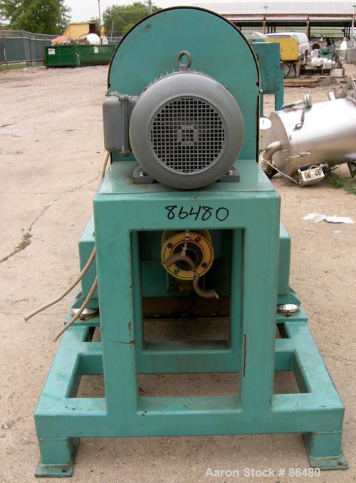 USED: Alfa Laval AVNX-420B-31G solid bowl decanter centrifuge. Max bowl speed 4000 rpm, stainless steel construction on product contact areas, single lead conveyor, single row of lined cake discharge...