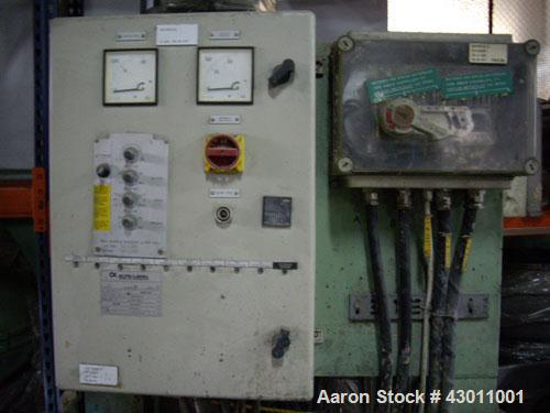 Used Alfa Laval AVNX-5060B-31G Solid Bowl Decanter Centrifuge. Stainless steel (product contact areas), maximum bowl speed 2700 rpm, base, casing, gearbox, 60 hp/45 kW hydraulic drive, 1470 rpm, 500V...