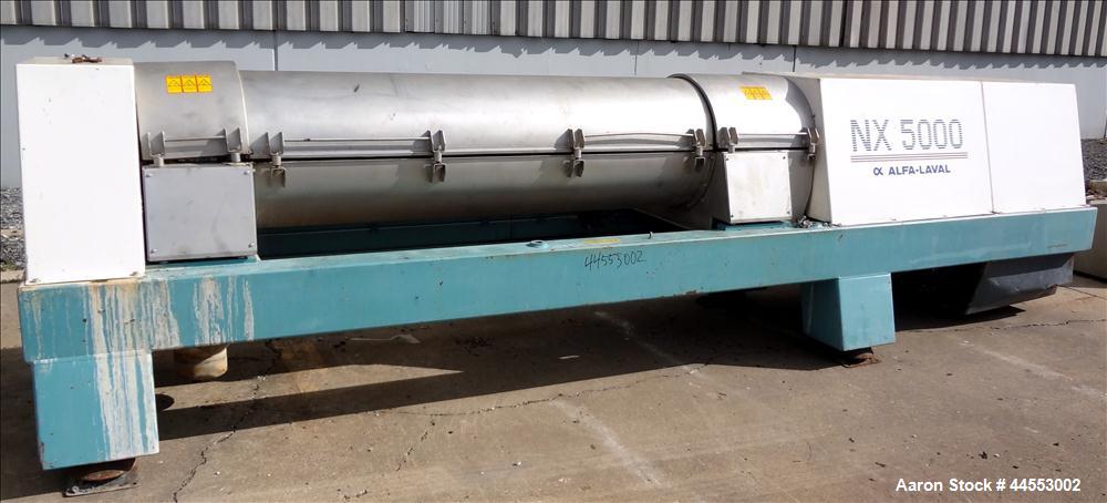Used Stainless Steel Alfa Laval Solid Bowl Decanter Centrifuge, AVNX-5060B-31G