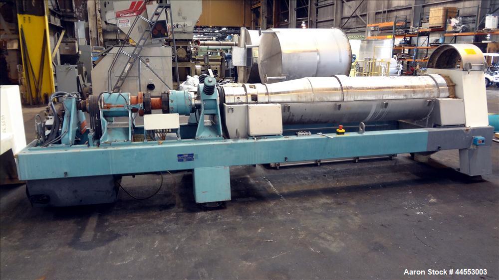 Used Stainless Steel Alfa Laval Solid Bowl Decanter Centrifuge, AVNX-5060B-31G