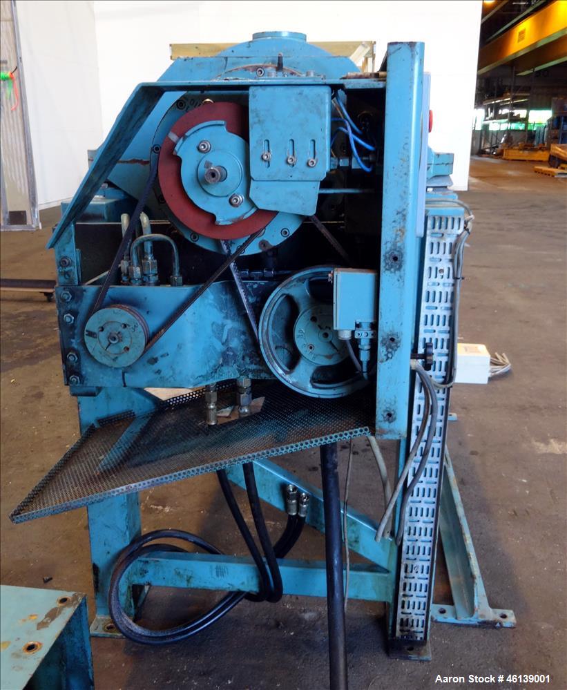 Used Alfa Laval AVNX-714B-31G Solid Bowl Decanter Centrifuge. 316 Stainless steel (product contact areas), maximum bowl speed 4000 rpm, single lead conveyor with welded hardfacing, single row cake li...