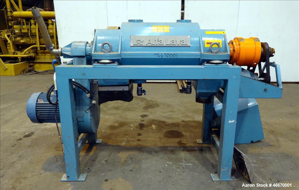 Used Alfa Laval AVNX-714B-31G Solid Bowl Decanter Centrifuge.