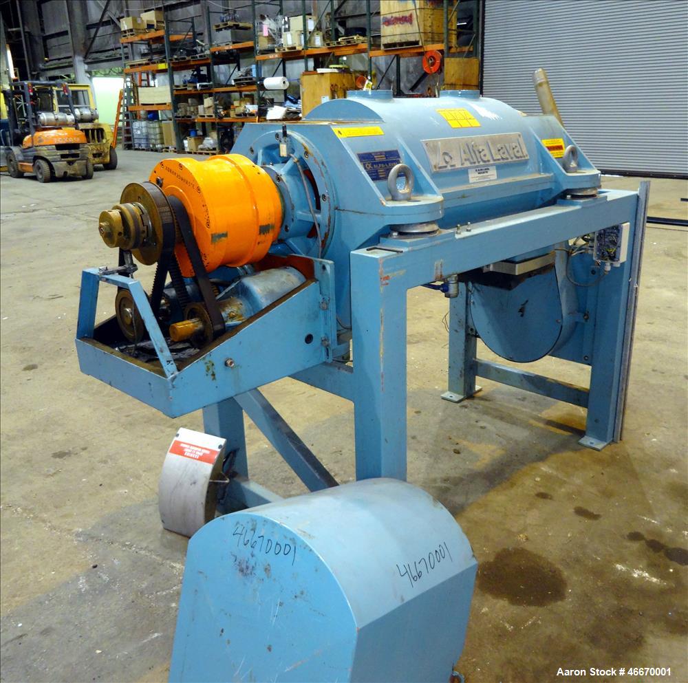 Used Alfa Laval AVNX-714B-31G Solid Bowl Decanter Centrifuge.