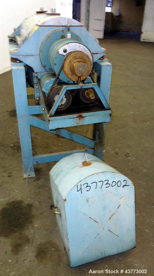 Used Alfa Laval AVNX-716B-31G Solid Bowl Decanter Centrifuge. Stainless steel rotating assembly, bowl speed 4000 rpm, single lead conveyor, casing, 3.5 kNm gearbox, 15kW inline main drive (380/3/50),...