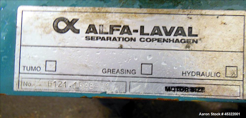 Used Stainless Steel Alfa Laval Solid Bowl Decanter Centrifuge, AVNX-718B-31G