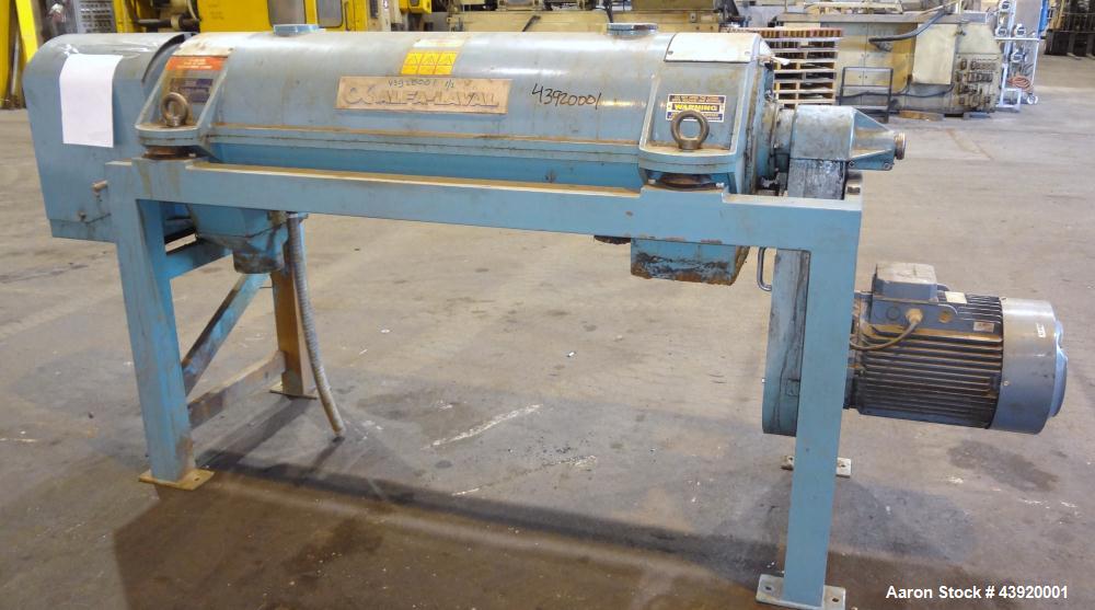 Used Stainless Steel Alfa Laval Solid Bowl Decanter Centrifuge
