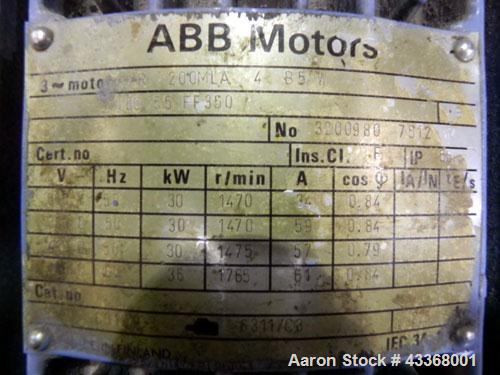 Used Alfa Laval AVNX-730B-31G Solid Bowl Decanter Centrifuge, 316 stainless steel construction (product contact areas), maximum bowl speed 3200 rpm, 70 mm single lead conveyor, solid discharge ports ...
