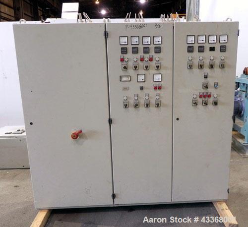 Used Alfa Laval AVNX-730B-31G Solid Bowl Decanter Centrifuge, 316 stainless steel construction (product contact areas), maximum bowl speed 3200 rpm, 70 mm single lead conveyor, solid discharge ports ...