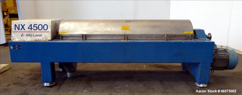 Used Alfa Laval AVNX-837B-31G Solid Bowl Decanter Centrifuge