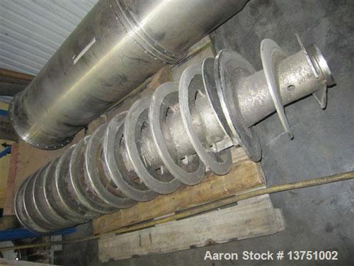 Used Alfa Laval AVNX-935B-31G Solid Bowl Decanter Centrifuge. 316 Stainless steel construction (product contact areas), maximum bowl speed 3200 rpm, 20 deg bowl angle, single row of lined cake discha...