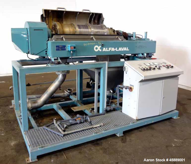 Used Alfa Laval Solid Bowl Decanter Centrifuge, Model AVNX 419B-31G