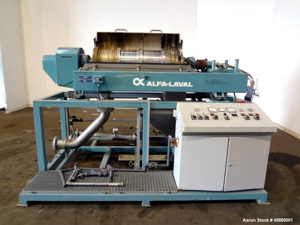 Used Alfa Laval Solid Bowl Decanter Centrifuge, Model AVNX 419B-31G