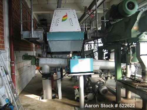 USED: Alfa Laval decanter, type AVNX5050B-31G. 316 stainless steelconstruction on product contact parts. Bowl speed 1800-2750 rpm by a55.5 hp/37 kw drive. Single lead conveyor. Single row of cakedisc...