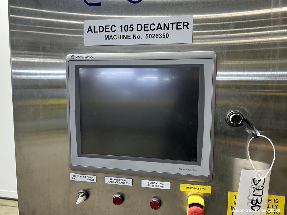 Alfa Laval Aldec G2 105 Solid Bowl Decanter Centrifuge