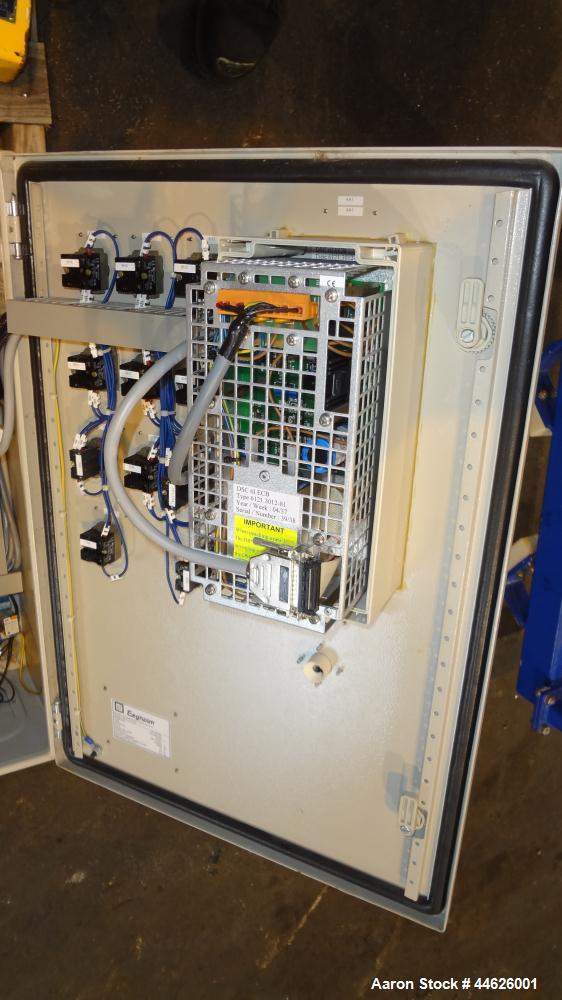 Used Alfa Laval Aldec 506 Solid Bowl Decanter Centrifuge. 316 Stainless steel (product contact areas). Maximum bowl speed 3250 rpm, base, bowl diameter 17.7" (450 mm), length 78.4" (2000 mm), casing ...
