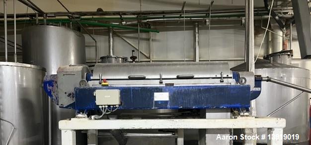 Used Alfa Laval Decanter Centrifuge, Model CBDNX-418B - 31G