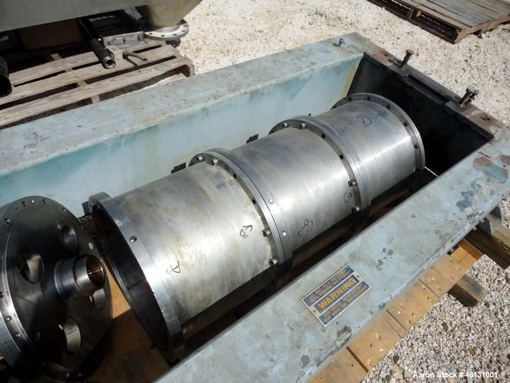 Used Alfa Laval DMNX-418 Solid Bowl Decanter Centrifuge Parts. consisting of misc. bowl components, base, casing.