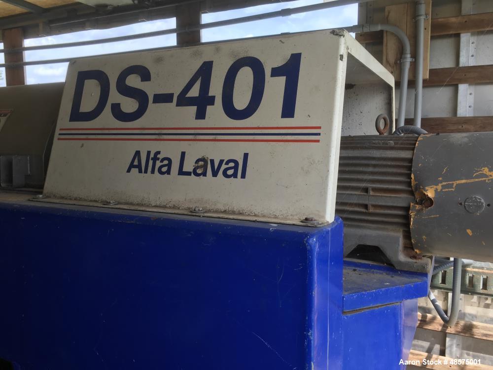 Used- Alfa Laval DS-401 Solid Bowl Decanter Centrifuge