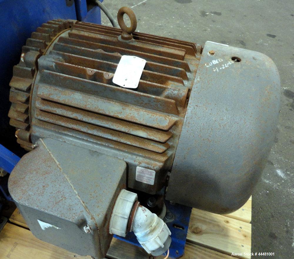 Used Alfa Laval DS-403 Solid Bowl Decanter Centrifuge. 2205 Stainless steel construction (product contact areas), bowl dimensions 18.9" diameter x 80" long, maximum bowl speed 3650 rpm, 152 mm single...