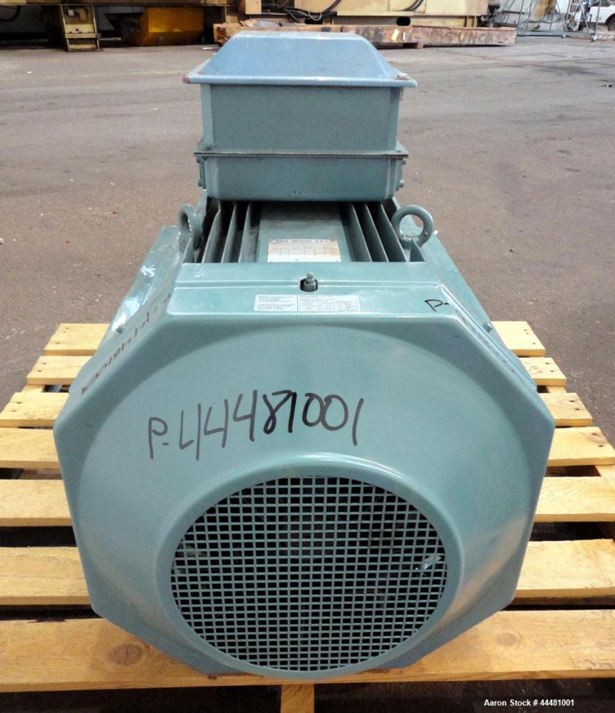 Used Alfa Laval DS-403 Solid Bowl Decanter Centrifuge. 2205 Stainless steel construction (product contact areas), bowl dimensions 18.9" diameter x 80" long, maximum bowl speed 3650 rpm, 152 mm single...