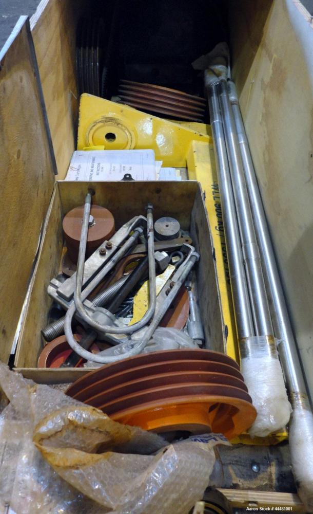 Used Alfa Laval DS-403 Solid Bowl Decanter Centrifuge. 2205 Stainless steel construction (product contact areas), bowl dimensions 18.9" diameter x 80" long, maximum bowl speed 3650 rpm, 152 mm single...