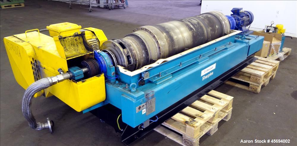 Used Alfa Laval/Sharples DSNX 4250 (PM36000) Super-D-Canter Centrifuge (dry solids design). 316 Stainless steel construction (product contact areas). Maximum bowl speed 3150 rpm. 5.5" single lead con...