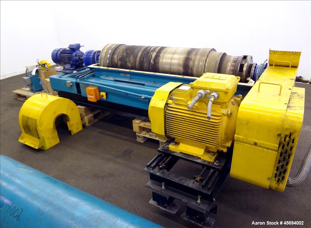 Used Alfa Laval/Sharples DSNX 4250 (PM36000) Super-D-Canter Centrifuge (dry solids design). 316 Stainless steel construction (product contact areas). Maximum bowl speed 3150 rpm. 5.5" single lead con...