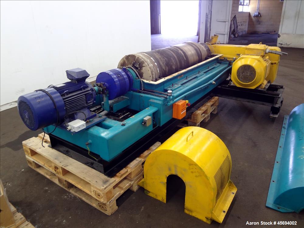 Used Alfa Laval/Sharples DSNX 4250 (PM36000) Super-D-Canter Centrifuge (dry solids design). 316 Stainless steel construction (product contact areas). Maximum bowl speed 3150 rpm. 5.5" single lead con...