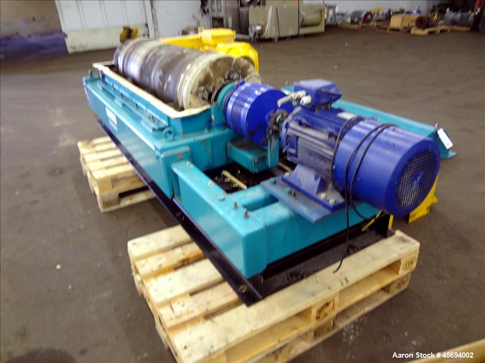 Used Alfa Laval/Sharples DSNX 4250 (PM36000) Super-D-Canter Centrifuge (dry solids design). 316 Stainless steel construction (product contact areas). Maximum bowl speed 3150 rpm. 5.5" single lead con...