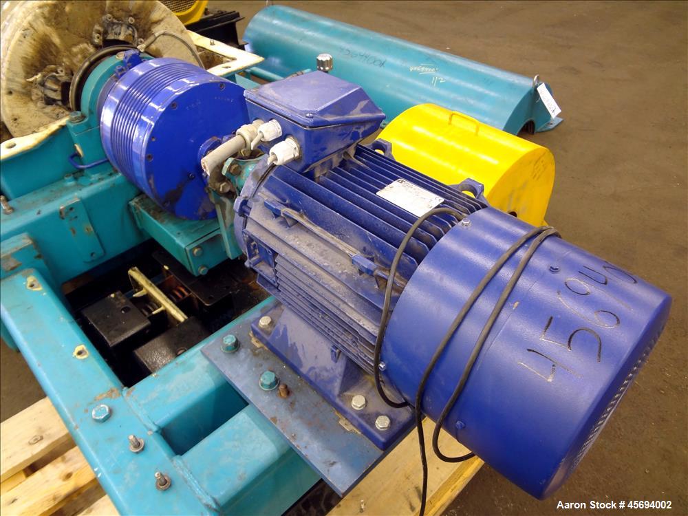 Used Alfa Laval/Sharples DSNX 4250 (PM36000) Super-D-Canter Centrifuge (dry solids design). 316 Stainless steel construction (product contact areas). Maximum bowl speed 3150 rpm. 5.5" single lead con...