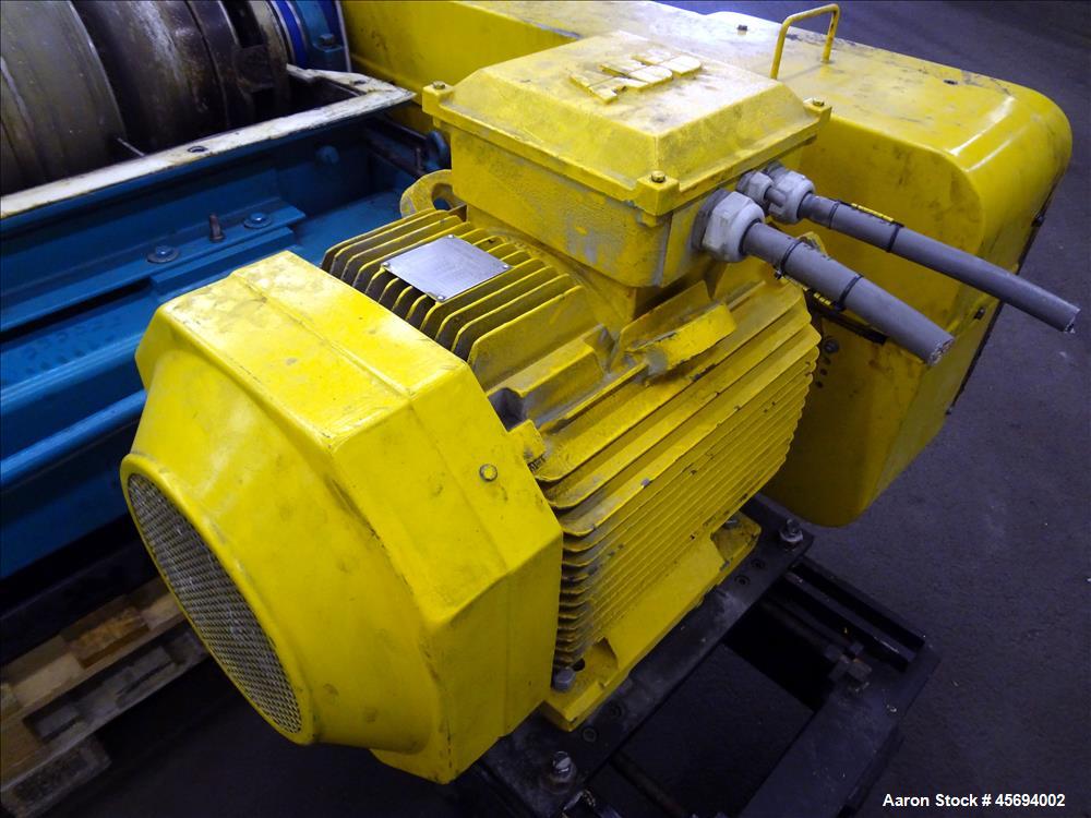 Used Alfa Laval/Sharples DSNX 4250 (PM36000) Super-D-Canter Centrifuge (dry solids design). 316 Stainless steel construction (product contact areas). Maximum bowl speed 3150 rpm. 5.5" single lead con...